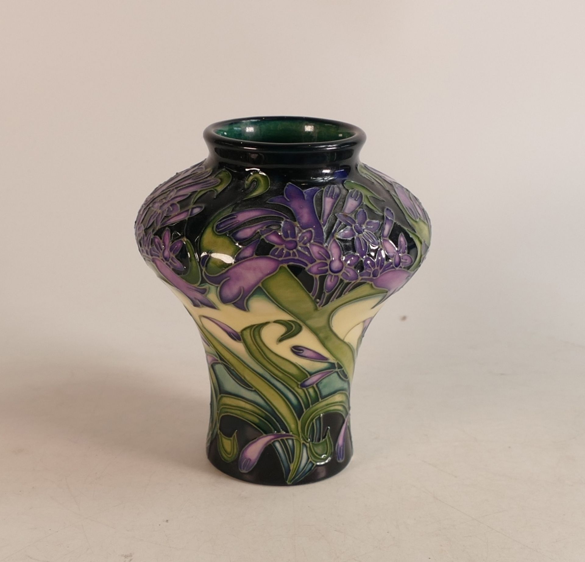 Moorcroft trail vase for the Isis pattern, dated 8/12/03, height 14cm