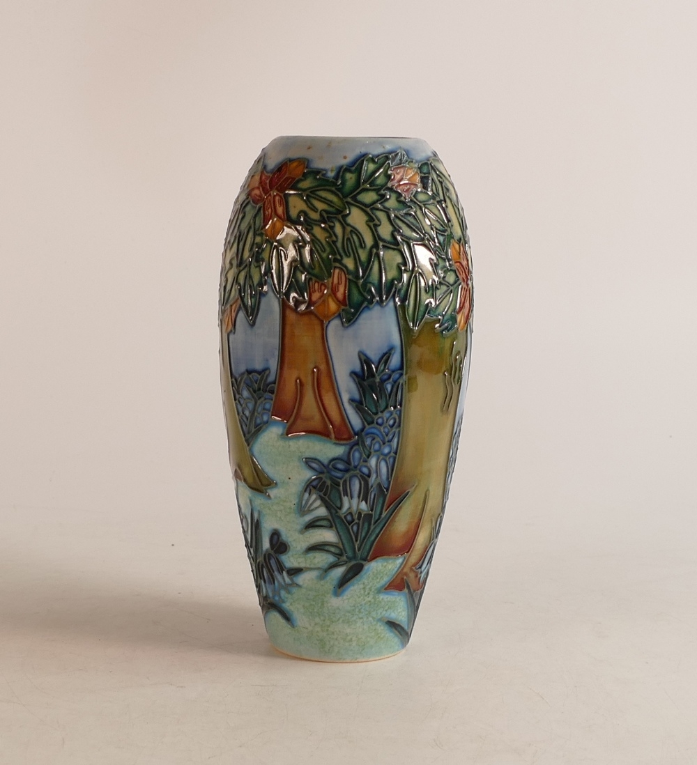 Moorcroft New Forest vase: Height 19cm.