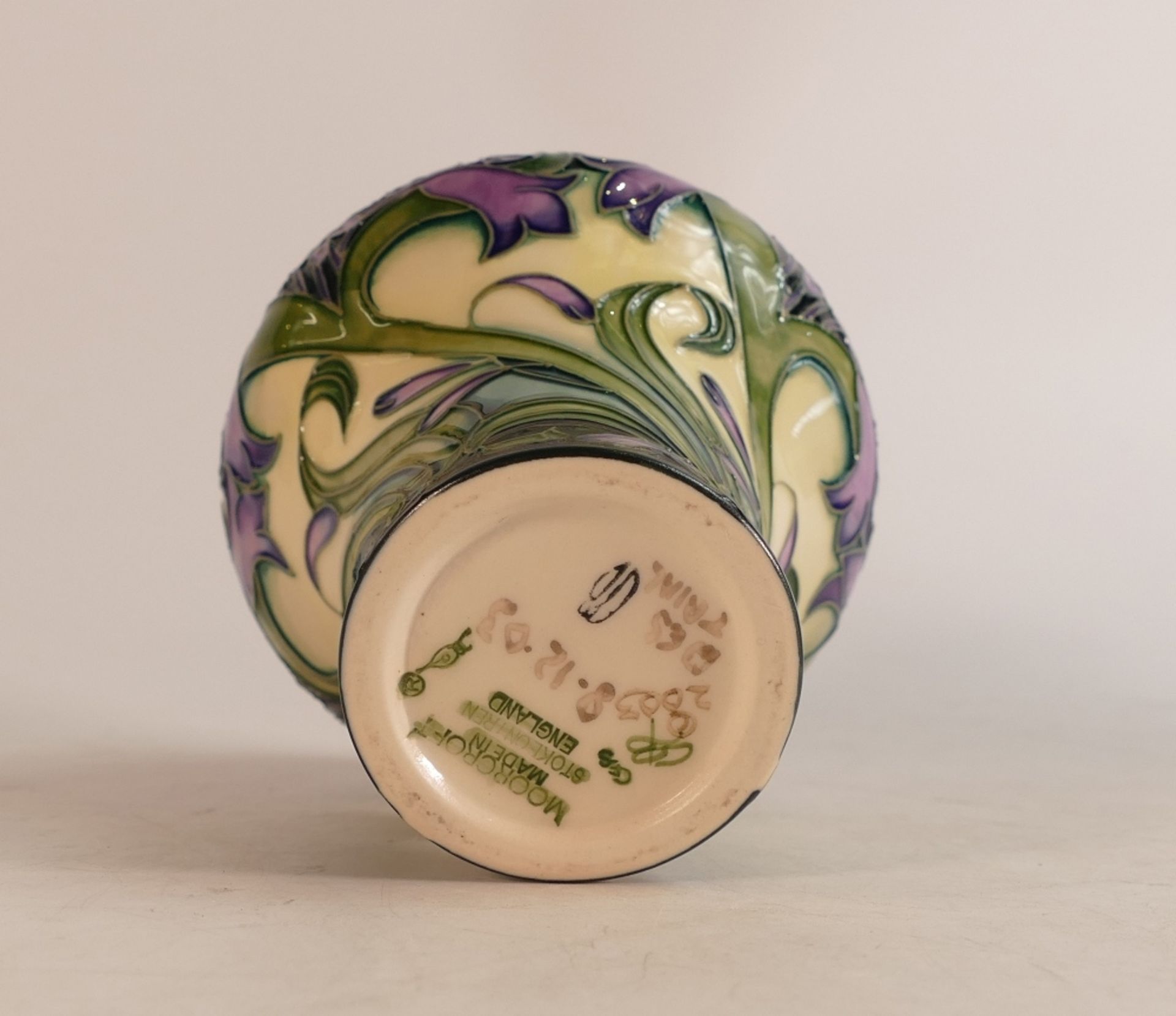 Moorcroft trail vase for the Isis pattern, dated 8/12/03, height 14cm - Image 2 of 2