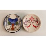 Two Moorcroft Pin Dishes to include Christmas Robins and Woodland Story (2)