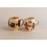 Two Moorcroft mugs to include Chocolate Cosmos and Run Run as Fast as You Can (2)