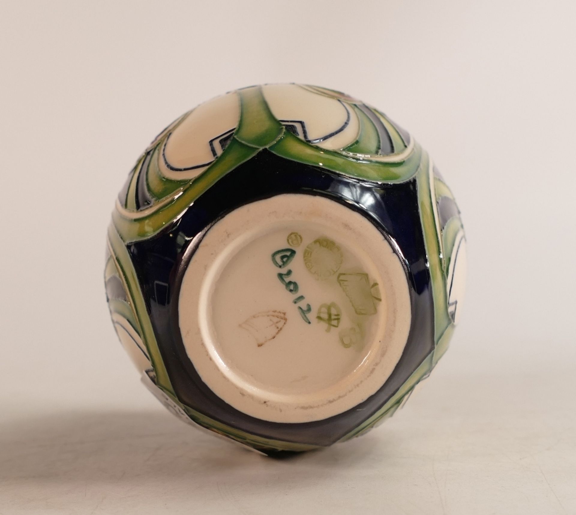 Moorcroft Petal Dome patterned vase, height 13cm, boxed - Image 2 of 2