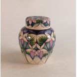 Moorcroft purple floral ginger jar, dated 2019, height 15cm