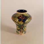 Moorcroft Woodland Trail pattered vase, dated 2002, signed Phillip Gibson, crazed, height 15cm