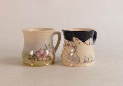 Two Moorcroft mugs to include Spring Blossom and Polar Bear and Cubs (2)