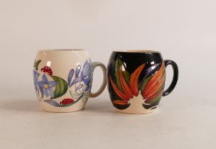 Two Moorcroft mugs to include Tropical Paradise and Fly Away Home (2)