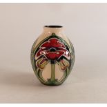 Moorcroft Petal Dome patterned vase, height 13cm, boxed