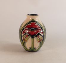 Moorcroft Petal Dome patterned vase, height 13cm, boxed