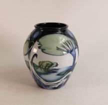 Moorcroft Knypersley pattern vase, designed by Emma Bossons, dated 2003, height 21cm.