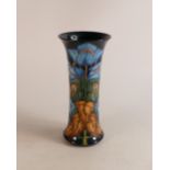 Moorcroft Blue Rhapsody vase . M.C.C piece signed by Philip Gibson, dated 2001. Height 25cm, crazed