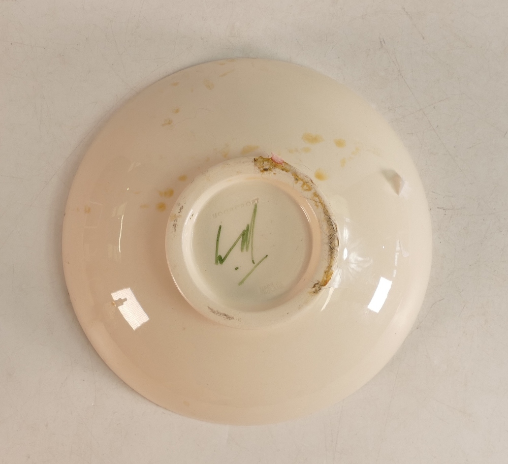 Moorcroft Columbine bowl on cream. Diameter 18.5cm - Image 2 of 3