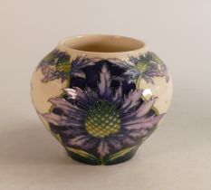 Moorcroft Caledonian Thistle vase, designed by Carole Lovatt, dated 2004, height 12cm
