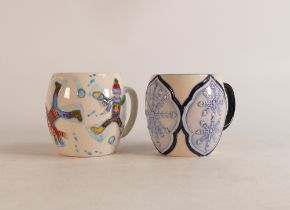 Two Moorcroft mugs to include Snow Angel and Snowflake (2)