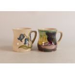 Two Moorcroft mugs to include Bluebells (slight crazing) and M.C.C 1991 (2)