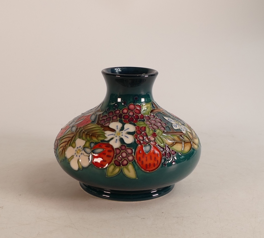 Moorcroft Carousel squat vase. Height 10cm