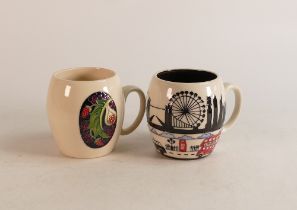 Two Moorcroft mugs to include Queens Choice and City of London (2)