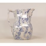 Mid-Nineteenth Century Copeland Late Spode Transfer Printed Jug with Strainer to Spout, decorated in