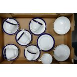 Royal Worcester tea and dinnerware items to include 8 saucers, 6 cups and 4 bowls (1 tray)