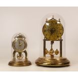 Two domed anniversary clocks to include one President Quartz exmaple and Schatz (2)