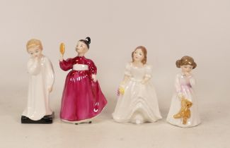 Royal Doulton figures Vanity HN2475, Daddy's Girl HN3435, Lynsey HN3043 and Darling HN1985 (4)