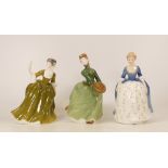 Royal Doulton Lady Figures to include Simone Hn2378, Grace Hn2318 & Alison Hn2336(3)