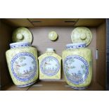Three Large Chinese Inspired Storage jars