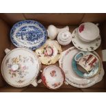 A mixed collection of ceramic items to include Laura Ashley breakfast cup and saucer, Hammersley