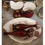 A Small Collection of Ceramic Items to include Carltonware Hazelnut & Autumn Leaves Serving Bowl