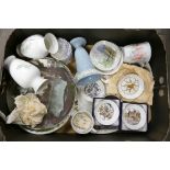 A mixed collection of items to include Royal Doulton , Royal Worcester & similar decorative plates &
