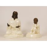 Minton ivory bone china and bronze figures 'The Sage' MS25 & Spellbound (2)