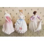 Royal Doulton Lady Figures Claire HN 3646, Julie HN3878 and Ashley HN3420 (3)