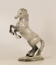 Beswick 1014 Grey Rearing Welsh Cob, both ears damaged