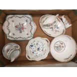 A mixed collection of ceramic items to include Coalport Pageant pattern small sauce boat and