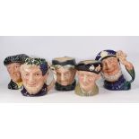 Royal Doulton large character jugs to include Monty D6202, Bacchus D6499, Granny D5521, Old Salt