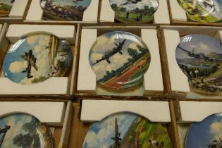 A collection of Coalport, Royal Doulton, etc aircraft themed decorative wall plates