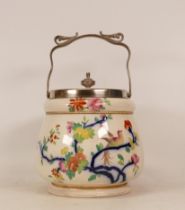 Carlton Ware Chinese Quail patterned biscuit barrel. Height 19cm