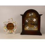 Two Mantle Clocks to include one Coalport Baronet Clock of Rococo Inspired Form together with a Late