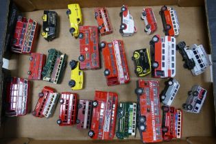 A collection of Corgi, Matchbox , days gone cars to include buses, Ringtons tea, road service