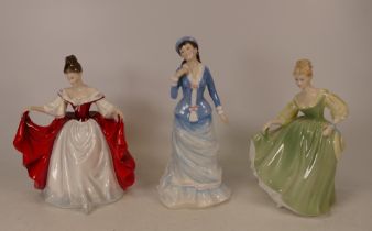 Royal Doulton lady figures Sara HN2265, Sally HN3851 and Fair Lady HN2193 (3)