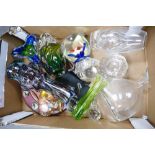 A large collection of Studio Glass Vases & Ashtrays