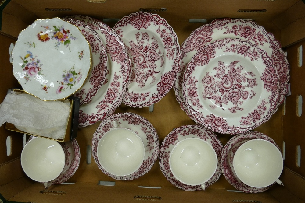 A Collection of Crown Ducal Bristol pattern Teaware to inlcude Teacups and Saucers, Bowls, Plates