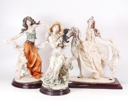 Three Florence Guisppe Amari figures