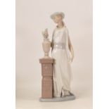 Retired Lladro porcelain figure, Lady Grand Casino, 5175, damaged finger, height 34cm