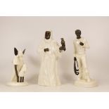 Three Minton Figures to include Meadowsweet MS50, The Sheihk MS3 (a/f) and The Fisherman MS13 (a/f)