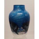 Caithness art glass vase, height 10.5cm.