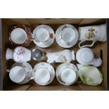 A Mixed Collection of Ceramic Items to include Aynsley Cottage Garden, Crown Ducal Pin Dish, Plant