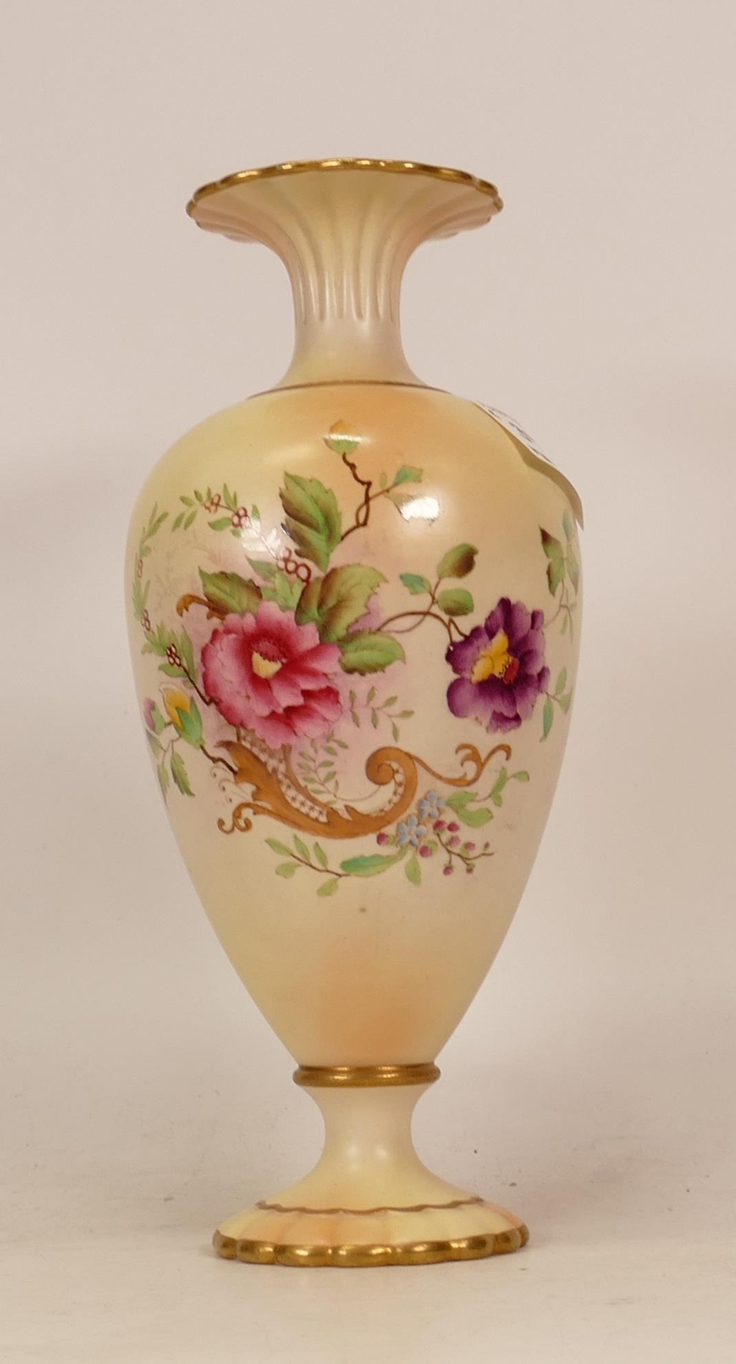 Carlton Ware Rose and Curlicue patterned vase. Height 24cm