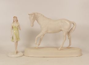 Coalport lady figure The Birthstone Collection August - Peridot together with Beswick Spirit of
