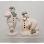 Royal Doulton Snowmen figures 'Building the Snowman' DS23 & 2nds The Snowman DS2 (2).