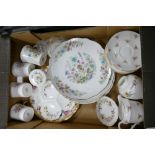 A collection Hammersley , Oakley, Wedgwood floral plates mugs & similar